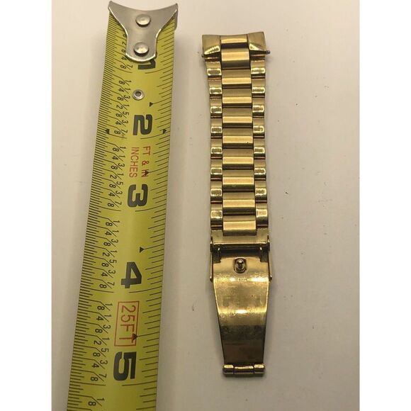 Fossil Watch Parts Partial Band 18/22mm Without Clasp Gold Tone Links GY253 - Picture 1 of 10